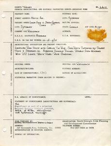 Georgia Architectural and Historic Properties Survey of Mattie Ave. [16], Sycamore, Turner County, Ga., 1981