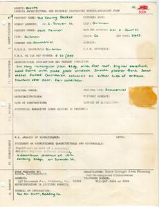 Georgia Architectural and Historic Properties Survey of The Sewing Basket, 111 E. Screven St., Quitman, Brooks County, Ga., 1981