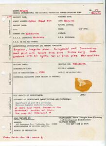 Georgia Architectural and Historic Properties Survey of Barwick [017] Coffee Road #17, Quitman, Ga. December 1980