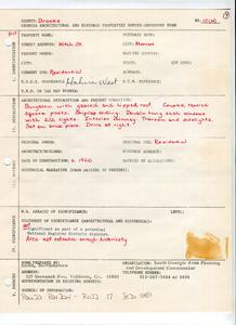Georgia Architectural and Historic Properties Survey of Morven [015] Hitch St. Hahira West, Ga. December 1980