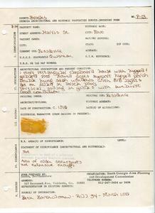 Georgia Architectural and Historic Properties Survey of Pavo [013] Harris St. Quitman, Ga. December 1980