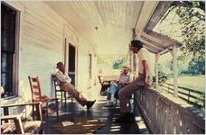 Survey Interview on Front Porch, 1977.