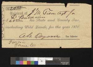 Correspondence, Glynn County, 1875