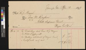 Land deed record, Wayne County, 1899