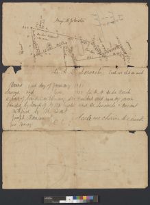 Land Survey Plat, Wayne County, 1832