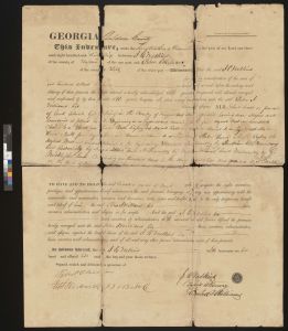 Indenture Deed, Baldwin County, 1836