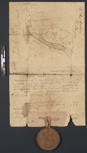 Land Plat and Warrant, Wayne County, 1839
