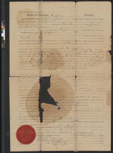 Warranty Deed Indenture, Coffee County, 1888