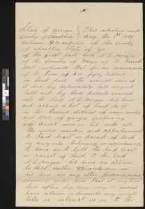 Indenture, Charlton County, 1899