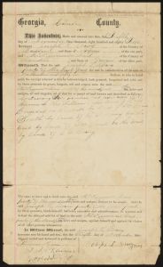 Indenture, Camden County, 1885