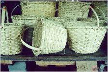 White oak baskets for sale at Lewis Produce