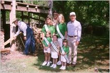 Grady Williams with queens and princesses