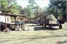 Cane grinder outside Puddin’ Creek Cane Syrup