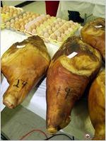 Hams and eggs on day of show