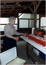 Pauline Lee pours drinks