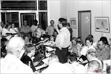 Sacred Harp sing at Let Us Sing exhibit opening