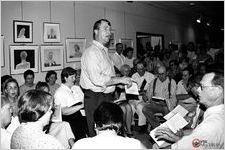 Sacred Harp sing at Let Us Sing exhibit opening