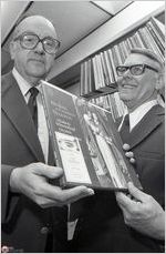 Clayton Hackaby and John Huxford, Odum Library,  March 16, 1983