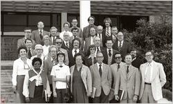 Dr. Malcolm Rainey and Faculty, 1982