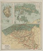 Map of Denmark, Iceland, Belgium, and Luxembourg
