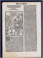 Leaf from Ship of Fools by Sebastian Brant. Chapter  53, "Envy and Hate"