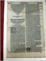 Leaf from the Great Bible; First Chronicles