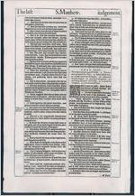 Leaves from King James Bible-Matthew