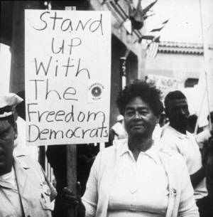 Woman Holding Sign