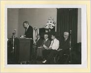 Photograph of Clyde Chapman, Archie Murray, Rev. Beverly, Llyod Chapman, Ludowici, Georgia