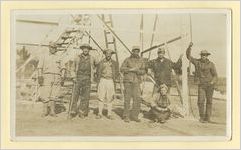 Photograph of fire tower construction crew, Ludowici, Georgia