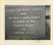 Photograph of Ludowici Methodist Church monuments, Ludowici, Georgia