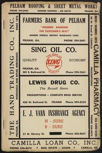Miller's Classified Business Directory of Camilla-Pelham, Ga. (Supplement Edition), Volume 1, 1961-1962