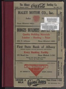 Polk's Albany (Dougherty County, Georgia) city directory 1955 including Darr Homes, Radium Springs and Turner City containing an alphabetical directory of business concerns and private citizens, a directory of householders, occupants of office buildings and other business places, including a complete street and avenue guide, and a numerical telephone directory
