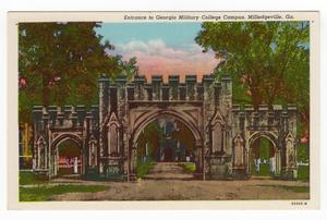 Entrance to Georgia Military College Campus, Milledgeville, Ga
