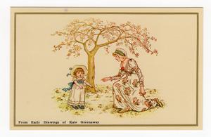 From early drawings of Kate Greenaway.