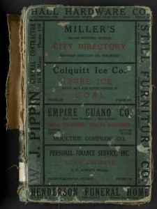 Miller's Moultrie, Georgia Miscellaneous Directory, 1939-40