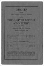 Minutes of the Notla River Baptist Association, Blairsville, Georgia, 1929