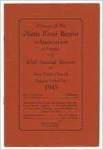 Minutes of the Notla River Baptist Association, Blairsville, Georgia, 1945