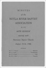 Minutes of the Notla River Baptist Association, Blairsville, Georgia, 1946