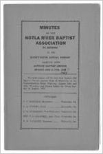Minutes of the Notla River Baptist Association, Blairsville, Georgia, 1951