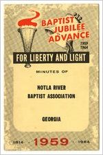 Minutes of the Notla River Baptist Association, Blairsville, Georgia, 1959