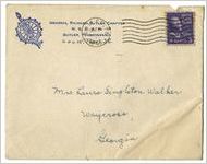 Letter: Butler, Pennsylvania, to Laura Singleton Walker, Waycross, Georgia, 1946 October 13