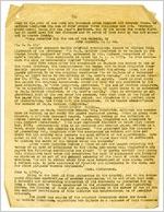 Manucript detailing the life and records of Colonel Matthew Singleton