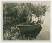 Photograph of men in a canoe, Georgia