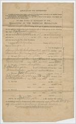 Application form for membership to the National Society of the Daughters of the American Revolution