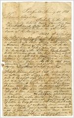 Letter: Penfield, Georgia, to Samuel Singleton, Edgefield, South Carolina, 1841 January 20