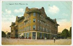 Lagrande Hotel, Waycross, Ga. ("Litho-chrome, printed in Germany; postmarked Feb. 16, 1910)