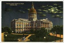 Georgia State Capitol at Night, Atlanta, Ga.