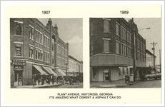 Plant Avenue, Waycross, Georgia (photographs from 1907 and 1989)