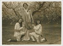 Photograph of Woman and Two Girls at Peach Festival, Fort Valley, Peach County, Georgia, 1924